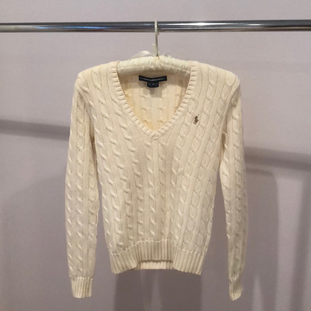 Cream Ralph Lauren Sport pullover